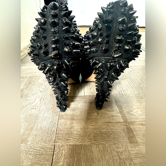 Sam Edelman Black Suede S-Roza Studded Pumps Size 7.5 READ DESCRIPTION - Picture 2 of 15